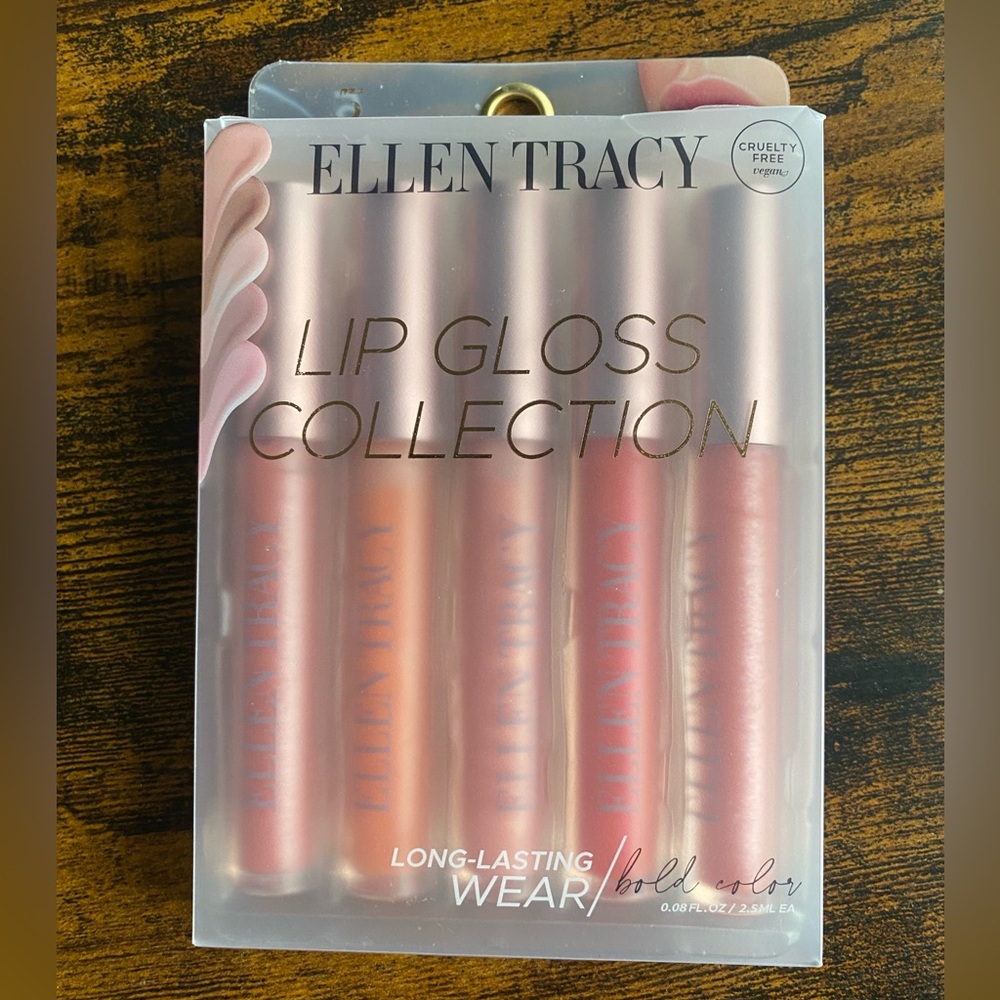 Ellen Tracy Pink and Orange Lip Gloss Collection